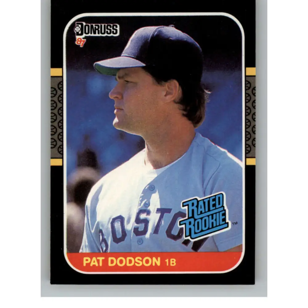 1987 Donruss #44 Pat Dodson EX Excellent RC Rookie Boston Red Sox Baseball Card  Image 1
