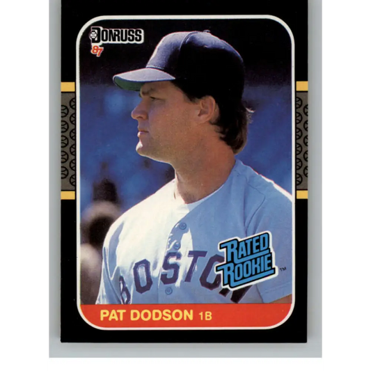 1987 Donruss #44 Pat Dodson EX Excellent RC Rookie Boston Red Sox Baseball Card  Image 1