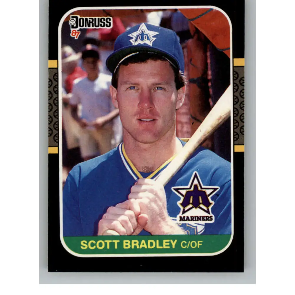 1987 Donruss #440 Scott Bradley EX Excellent Seattle Mariners Baseball Card  Image 1