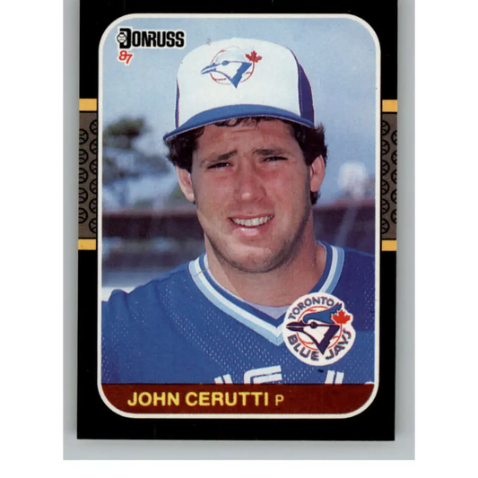 1987 Donruss #442 John Cerutti EX Excellent RC Rookie Toronto Blue Jays Baseball Card  Image 1
