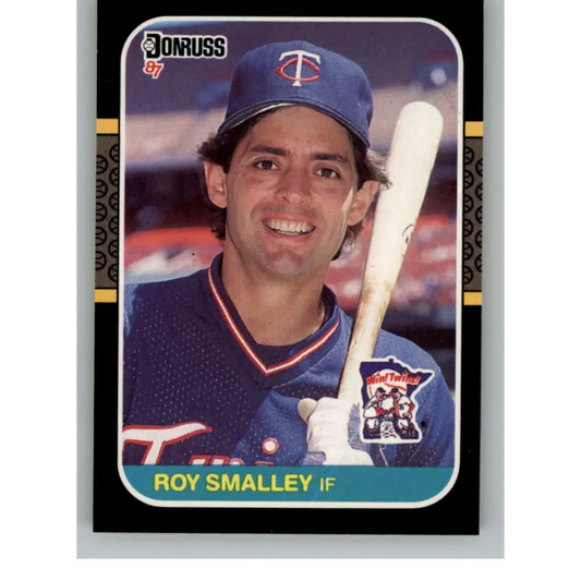 1987 Donruss #443 Roy Smalley EX Excellent Minnesota Twins Baseball Card  Image 1