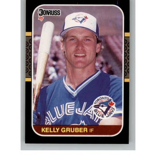 1987 Donruss #444 Kelly Gruber EX Excellent Toronto Blue Jays Baseball Card  Image 1