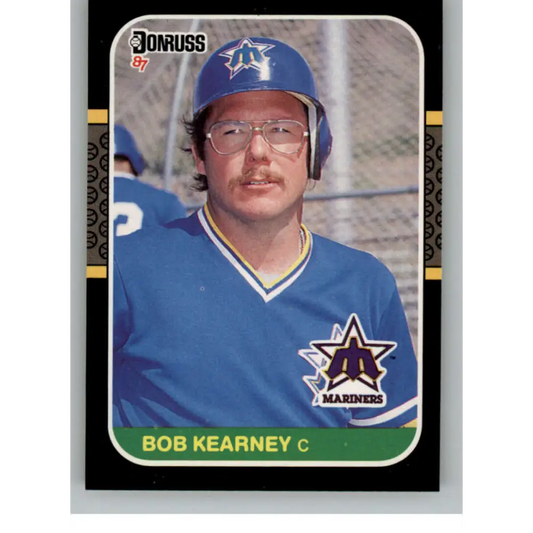 1987 Donruss #445 Bob Kearney EX Excellent Seattle Mariners Baseball Card  Image 1
