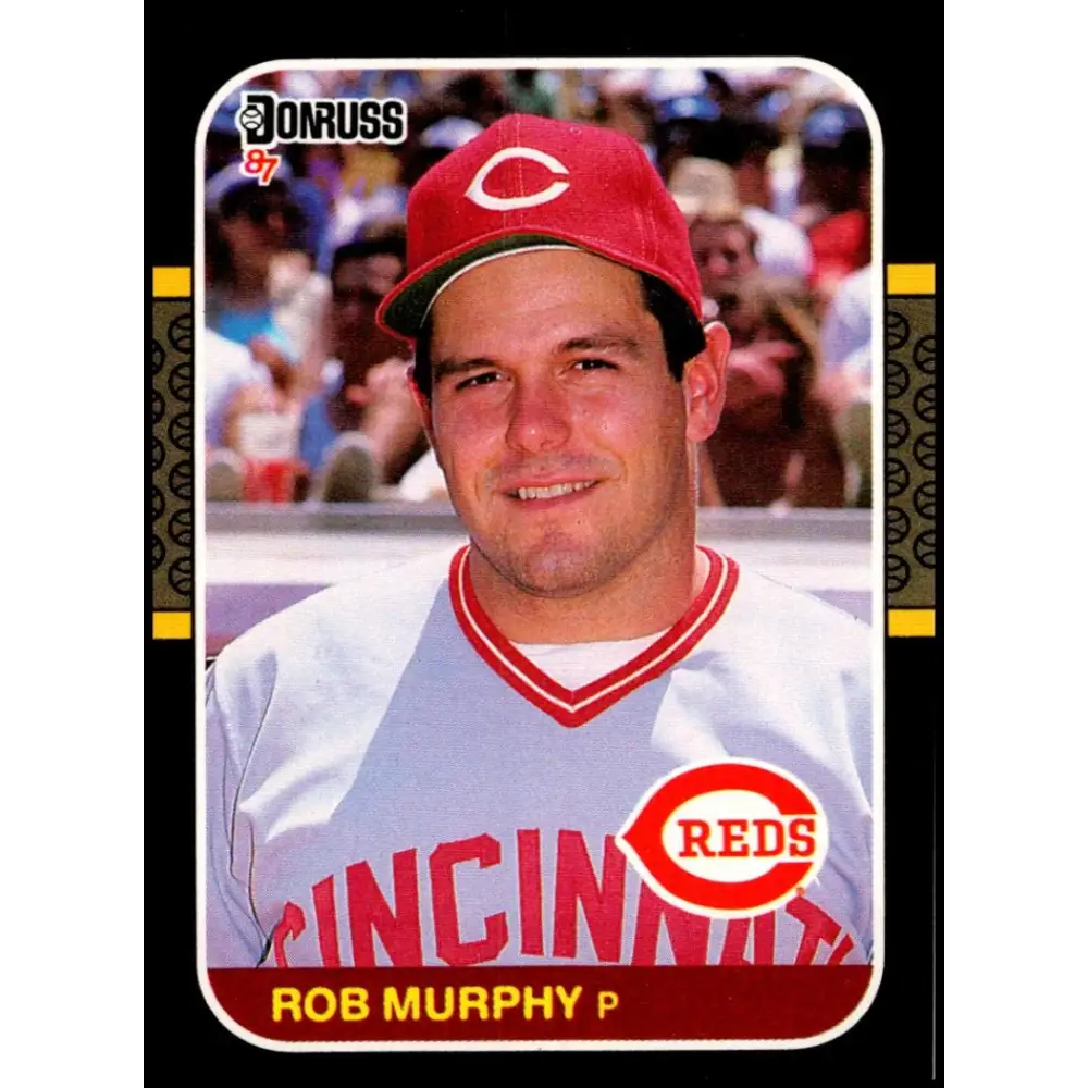 1987 Donruss #452 Rob Murphy EX Excellent RC Rookie Cincinnati Reds Baseball Card  Image 1