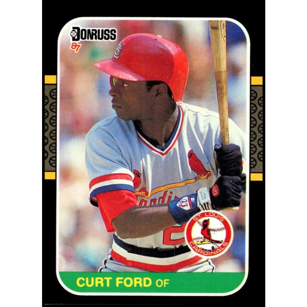 1987 Donruss #454 Curt Ford EX Excellent St. Louis Cardinals Baseball Card  Image 1