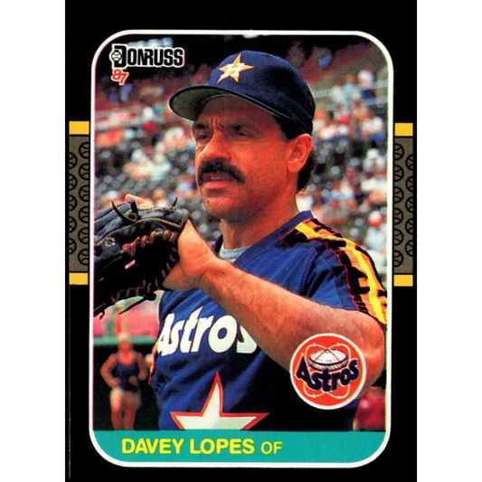 1987 Donruss #455 Davey Lopes EX Excellent Houston Astros Baseball Card  Image 1
