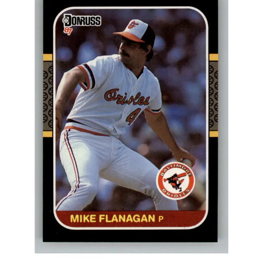 1987 Donruss #459 Mike Flanagan EX Excellent Baltimore Orioles Baseball Card  Image 1