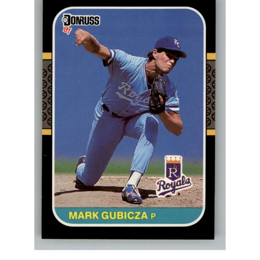 1987 Donruss #466 Mark Gubicza EX Excellent Kansas City Royals Baseball Card  Image 1