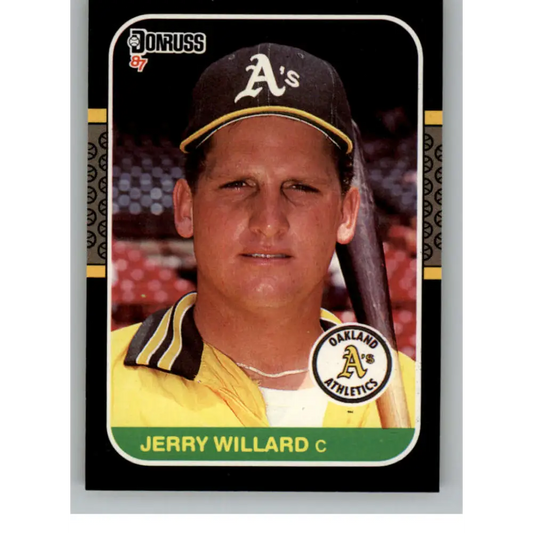 1987 Donruss #467 Jerry Willard EX Excellent Oakland Athletics Baseball Card  Image 1