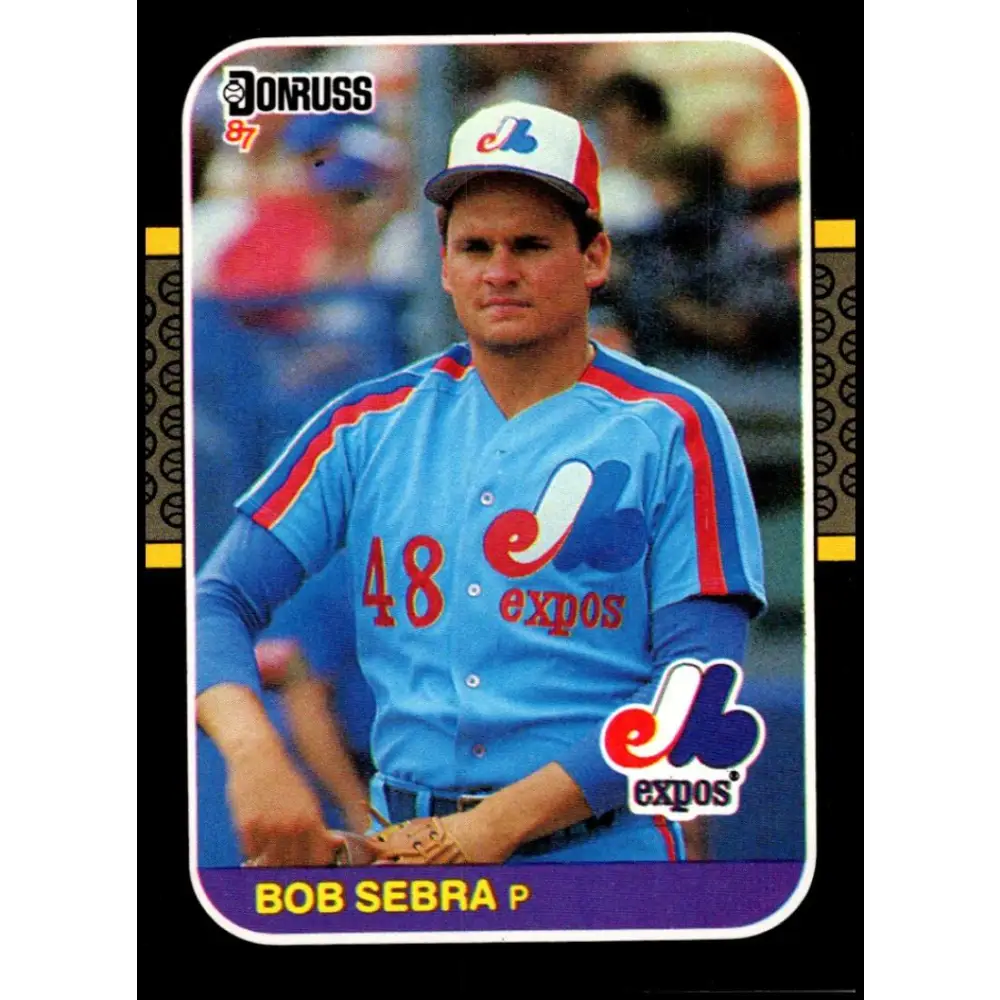 1987 Donruss #468 Bob Sebra EX Excellent Montreal Expos Baseball Card  Image 1