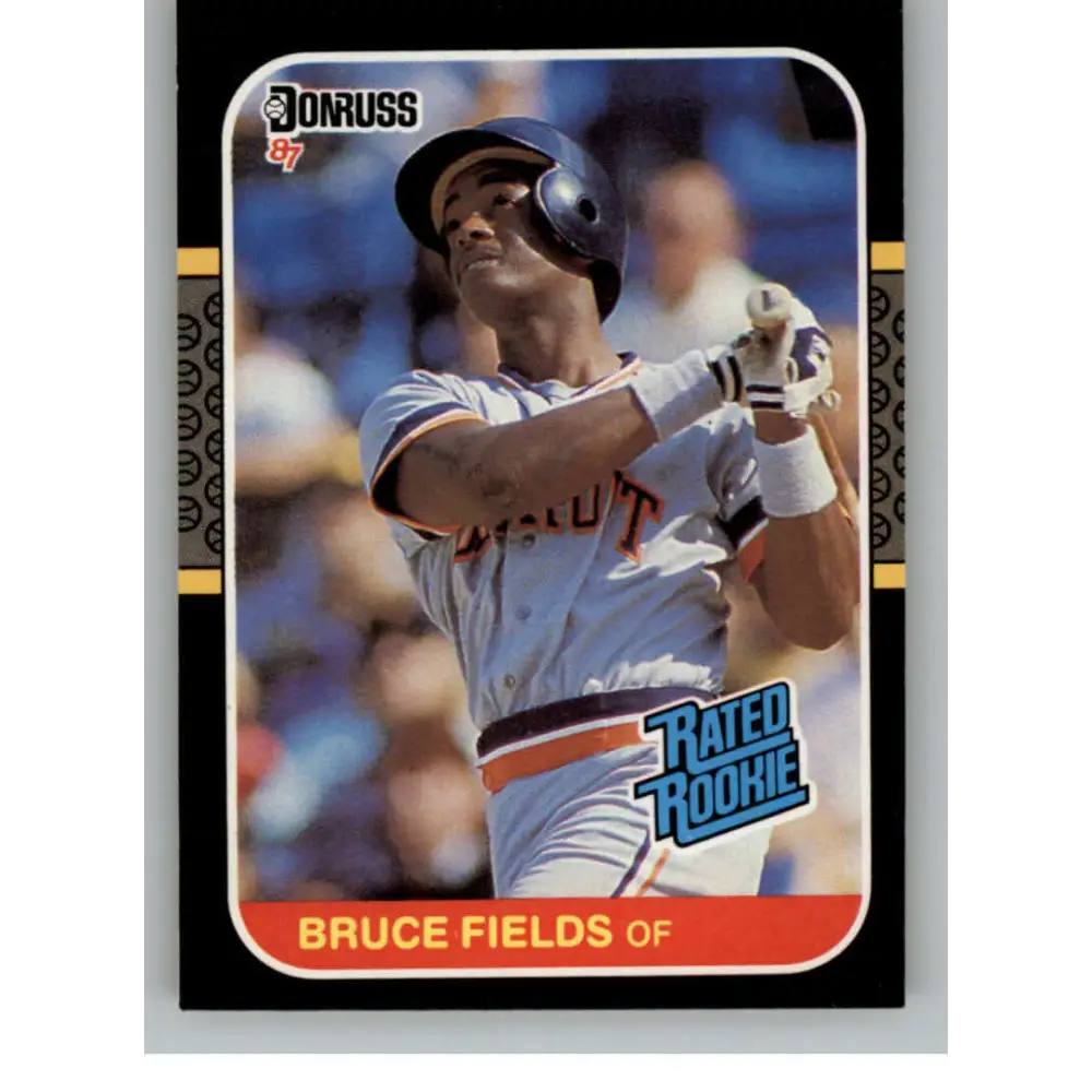 1987 Donruss #47 Bruce Fields EX Excellent RC Rookie Detroit Tigers Baseball Card  Image 1