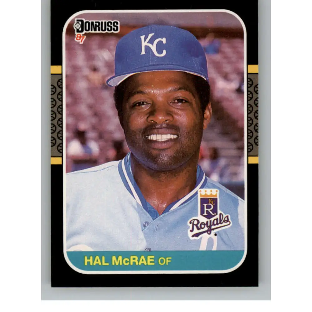 1987 Donruss #471 Hal McRae EX Excellent Kansas City Royals Baseball Card  Image 1
