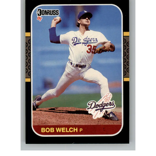 1987 Donruss #475 Bob Welch EX Excellent Los Angeles Dodgers Baseball Card  Image 1