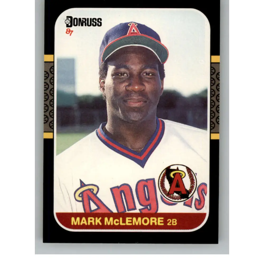 1987 Donruss #479 Mark McLemore EX Excellent California Angels Baseball Card  Image 1