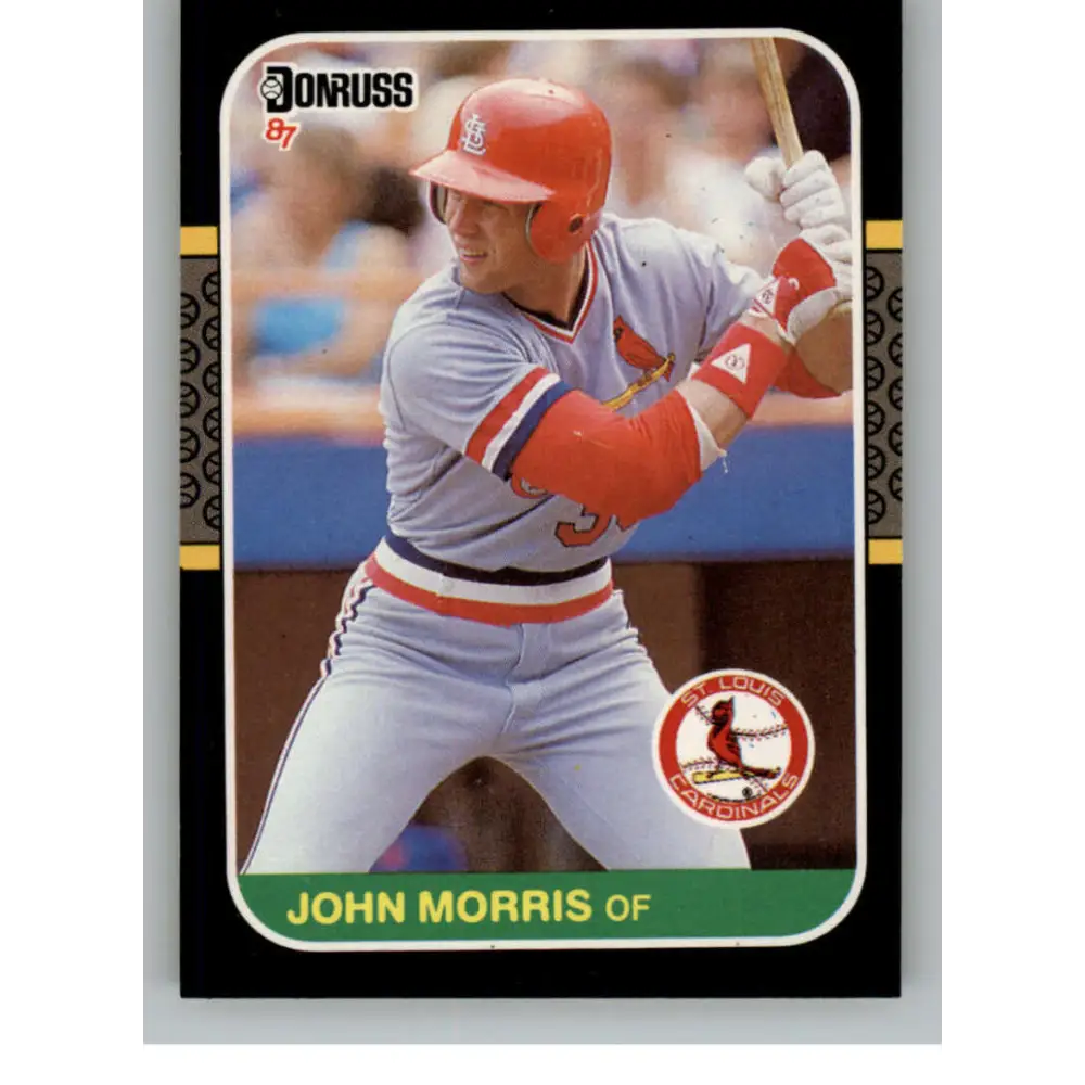 1987 Donruss #480 John Morris EX Excellent St. Louis Cardinals Baseball Card  Image 1