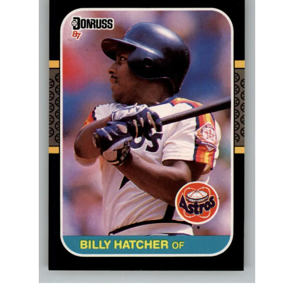 1987 Donruss #481 Billy Hatcher EX Excellent Houston Astros Baseball Card  Image 1