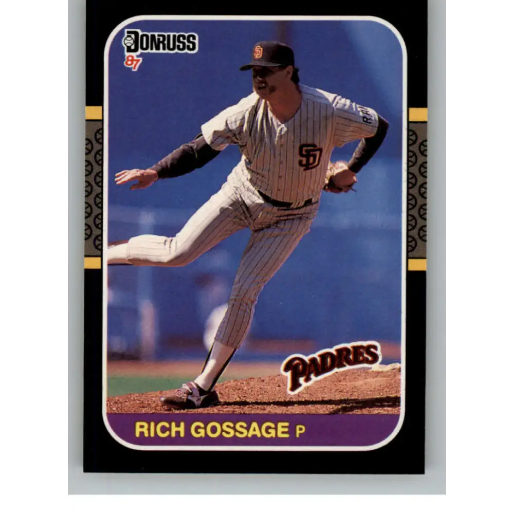 1987 Donruss #483 Rich Gossage EX Excellent San Diego Padres Baseball Card  Image 1