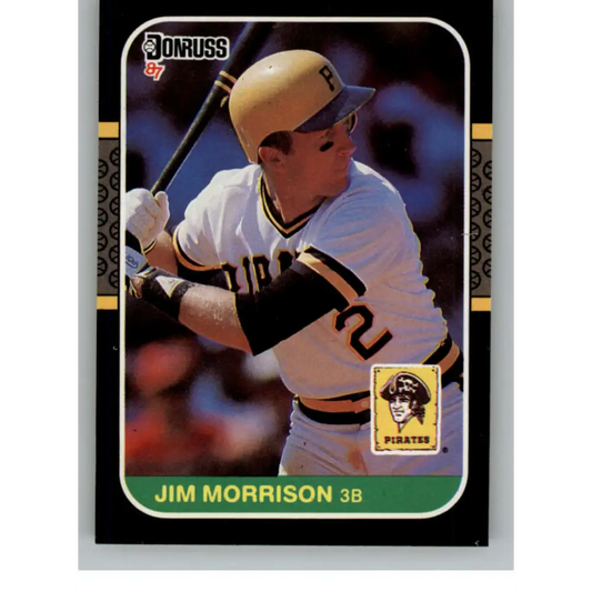 1987 Donruss #484 Jim Morrison EX Excellent Pittsburgh Pirates Baseball Card  Image 1