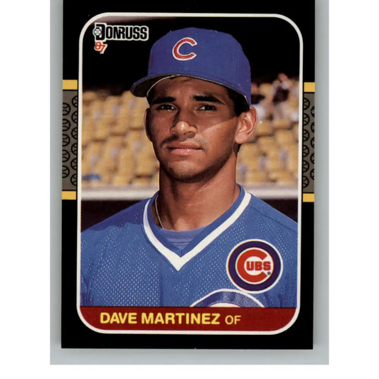 1987 Donruss #488 Dave Martinez EX Excellent RC Rookie Chicago Cubs Baseball Card  Image 1