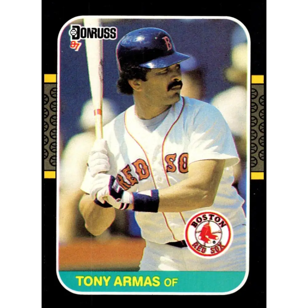 1987 Donruss #498 Tony Armas EX Boston Red Sox Baseball Card Image 1