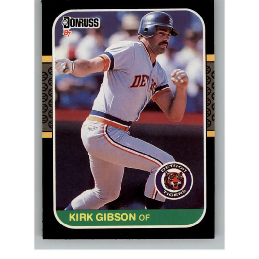 1987 Donruss #50 Kirk Gibson EX Excellent Detroit Tigers Baseball Card  Image 1