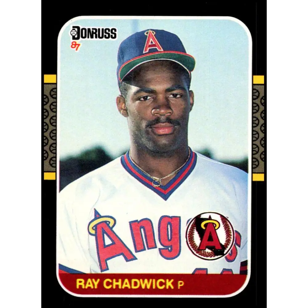 1987 Donruss #505 Ray Chadwick EX Excellent RC Rookie California Angels Baseball Card  Image 1