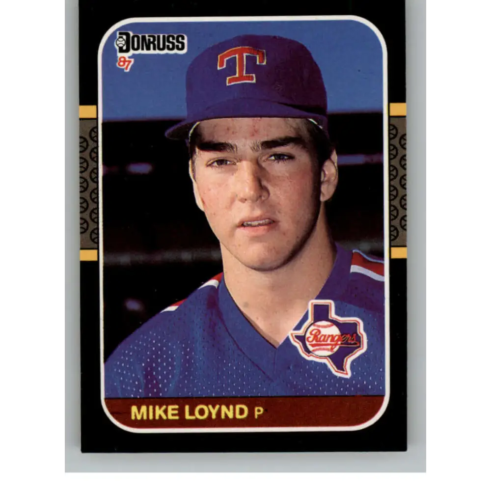 1987 Donruss #506 Mike Loynd EX Excellent RC Rookie Texas Rangers Baseball Card  Image 1