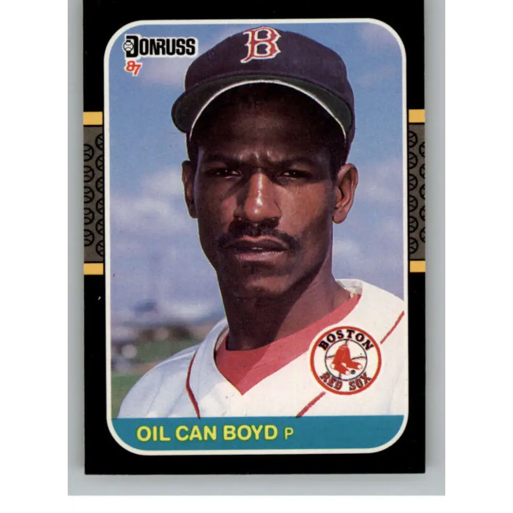 1987 Donruss #51 Oil Can Boyd EX Excellent Boston Red Sox Baseball Card  Image 1