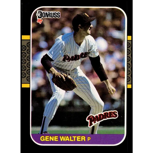 1987 Donruss #511 Gene Walter EX San Diego Padres Baseball Card Image 1