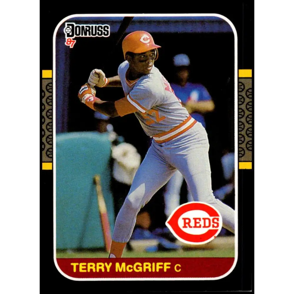 1987 Donruss #512 Terry McGriff EX Excellent RC Rookie Cincinnati Reds Baseball Card  Image 1