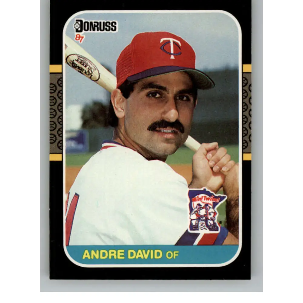 1987 Donruss #519 Andre David EX Excellent Minnesota Twins Baseball Card  Image 1