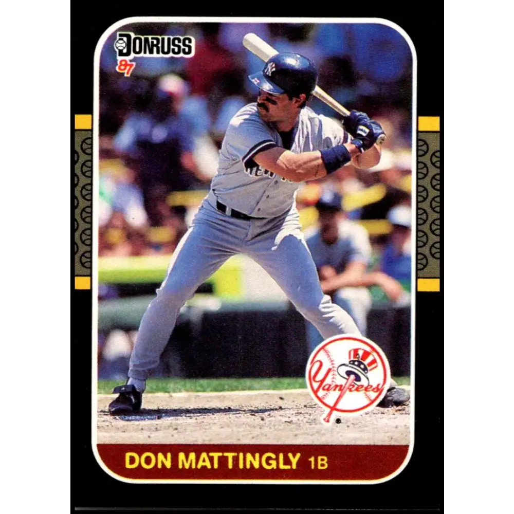 1987 Donruss #52 Don Mattingly EX Excellent New York Yankees Baseball Card  Image 1