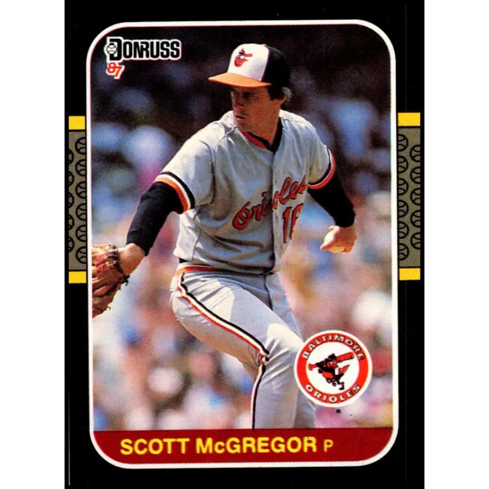 1987 Donruss #520 Scott McGregor EX Excellent Baltimore Orioles Baseball Card  Image 1