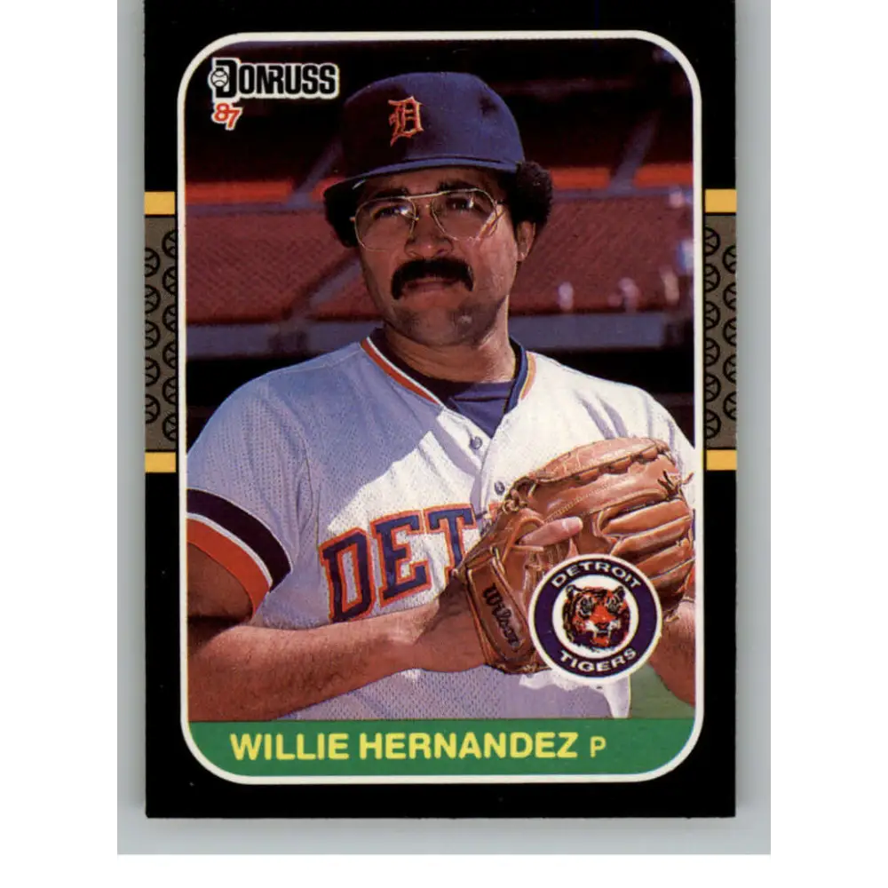 1987 Donruss #522 Willie Hernandez EX Excellent Detroit Tigers Baseball Card  Image 1