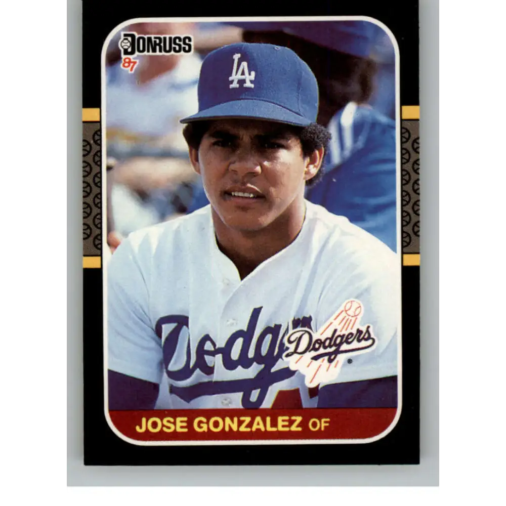 1987 Donruss #525 Jose Gonzalez EX Excellent RC Rookie Los Angeles Dodgers Baseball Card  Image 1
