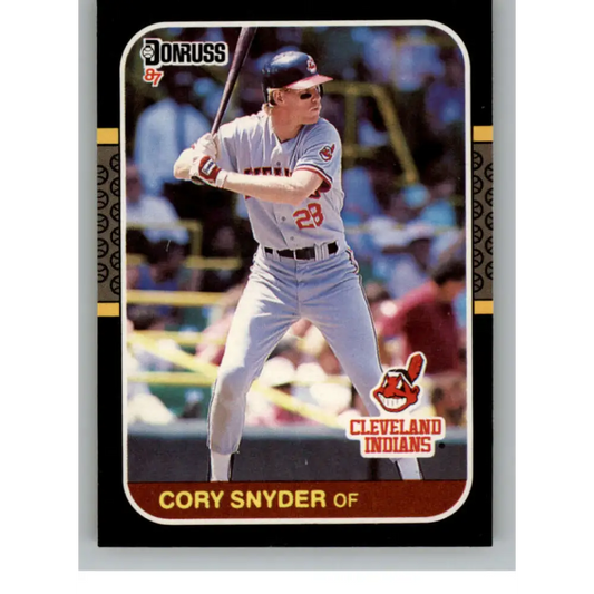 1987 Donruss #526 Cory Snyder EX Excellent Cleveland Indians Baseball Card  Image 1