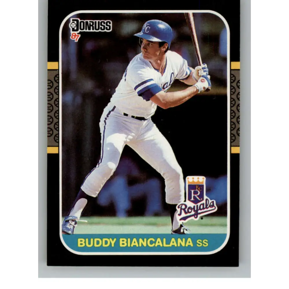 1987 Donruss #527 Buddy Biancalana EX Excellent Kansas City Royals Baseball Card  Image 1
