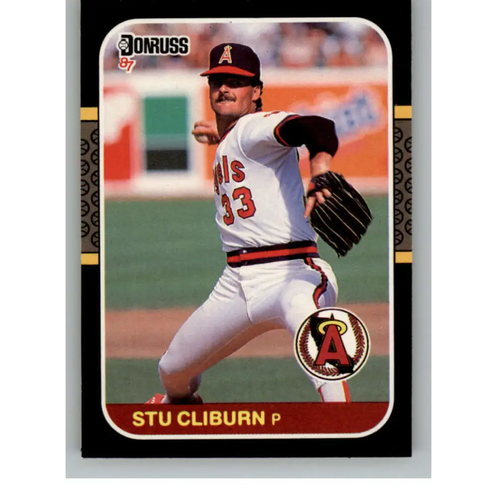 1987 Donruss #530 Stew Cliburn EX Excellent California Angels Baseball Card  Image 1