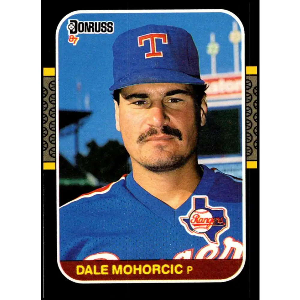 1987 Donruss #531 Dale Mohorcic EX Excellent RC Rookie Texas Rangers Baseball Card  Image 1