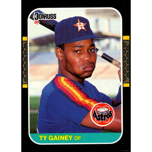 1987 Donruss #533 Ty Gainey EX Excellent Houston Astros Baseball Card  Image 1