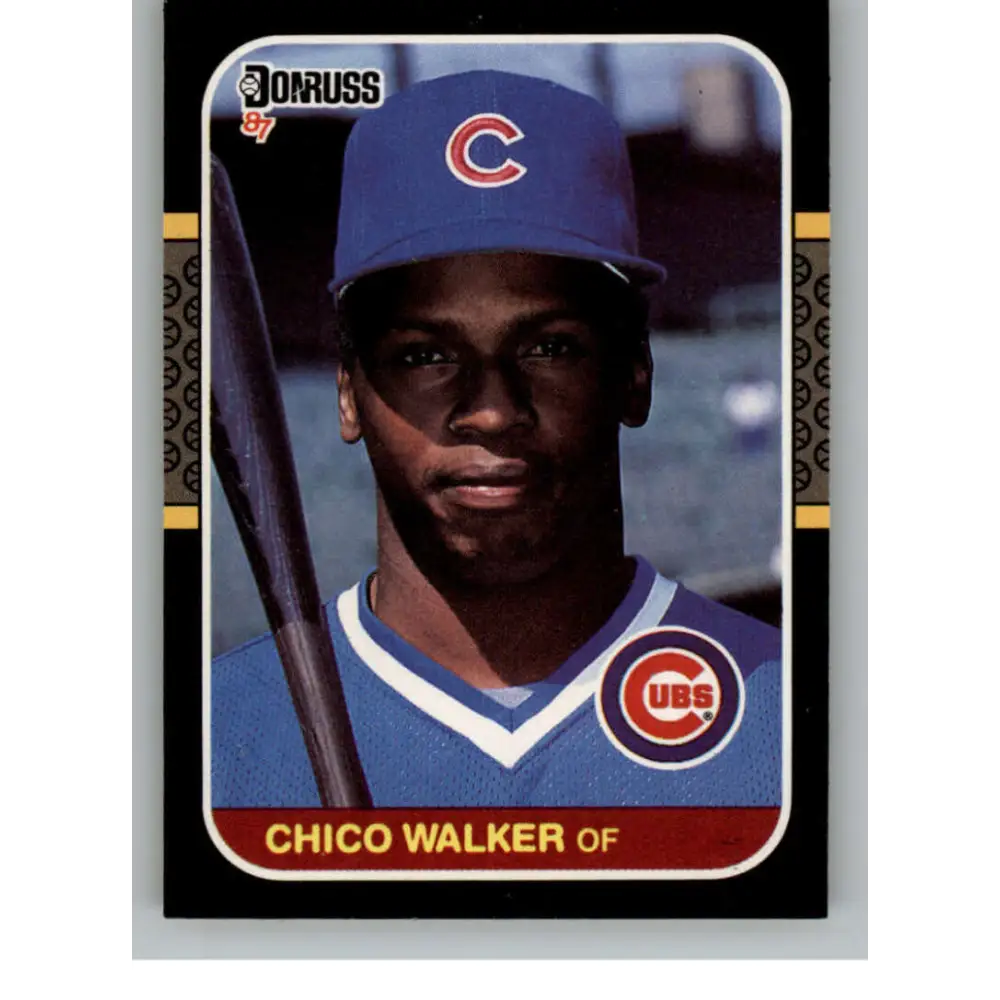 1987 Donruss #539 Chico Walker EX Excellent Chicago Cubs Baseball Card  Image 1