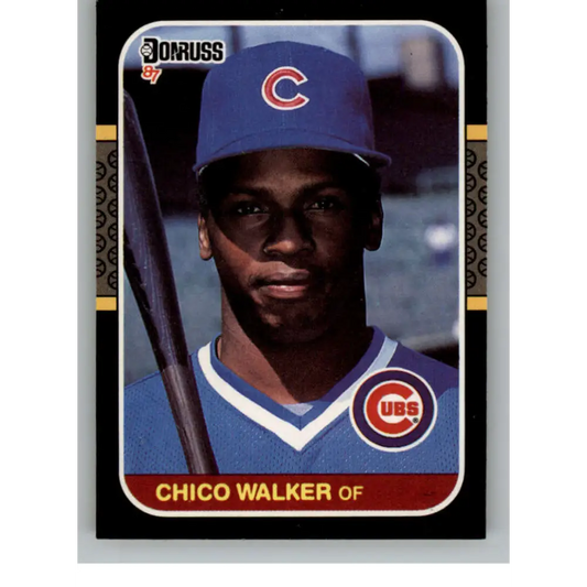 1987 Donruss #539 Chico Walker EX Excellent Chicago Cubs Baseball Card  Image 1