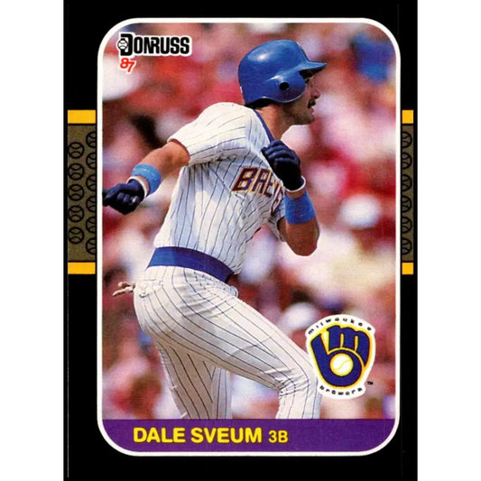 1987 Donruss #542 Dale Sveum EX Excellent Milwaukee Brewers Baseball Card  Image 1