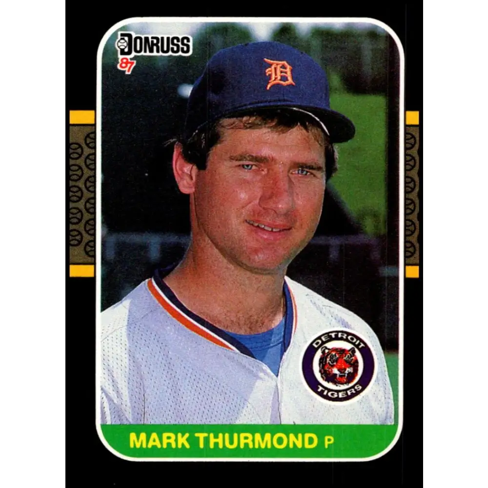 1987 Donruss #543 Mark Thurmond EX Excellent Detroit Tigers Baseball Card  Image 1