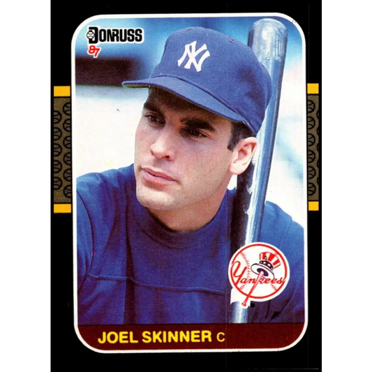 1987 Donruss #545 Joel Skinner EX Excellent New York Yankees Baseball Card  Image 1