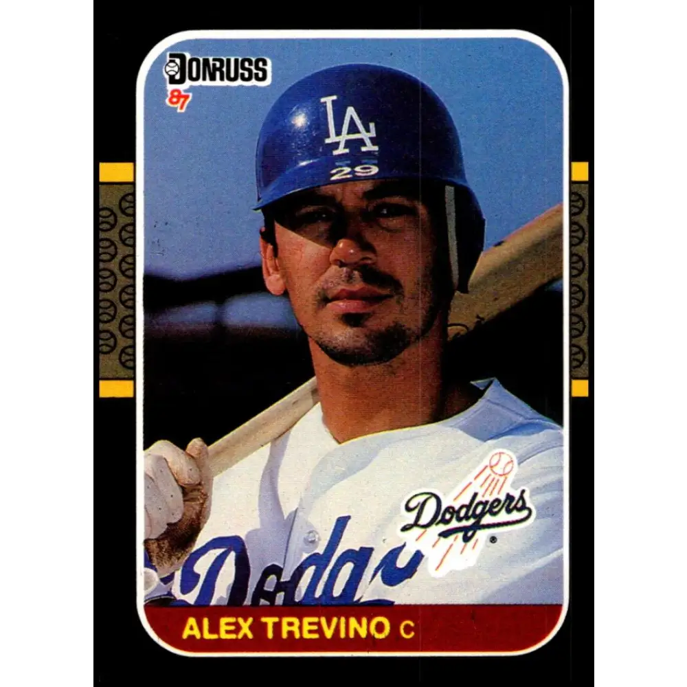 1987 Donruss #546 Alex Trevino EX Excellent Los Angeles Dodgers Baseball Card  Image 1