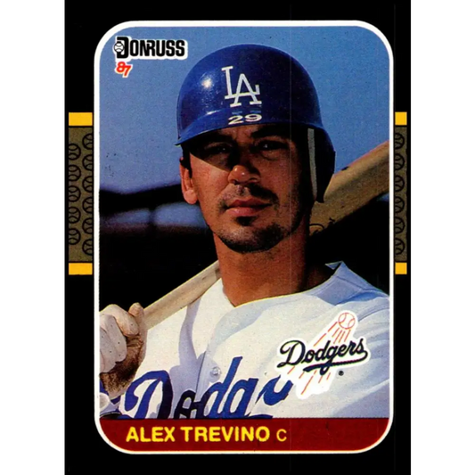 1987 Donruss #546 Alex Trevino EX Excellent Los Angeles Dodgers Baseball Card  Image 1