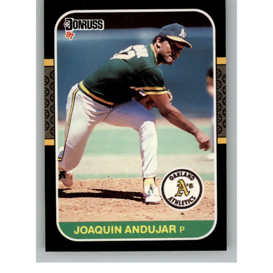 1987 Donruss #548 Joaquin Andujar EX Excellent Oakland Athletics Baseball Card  Image 1