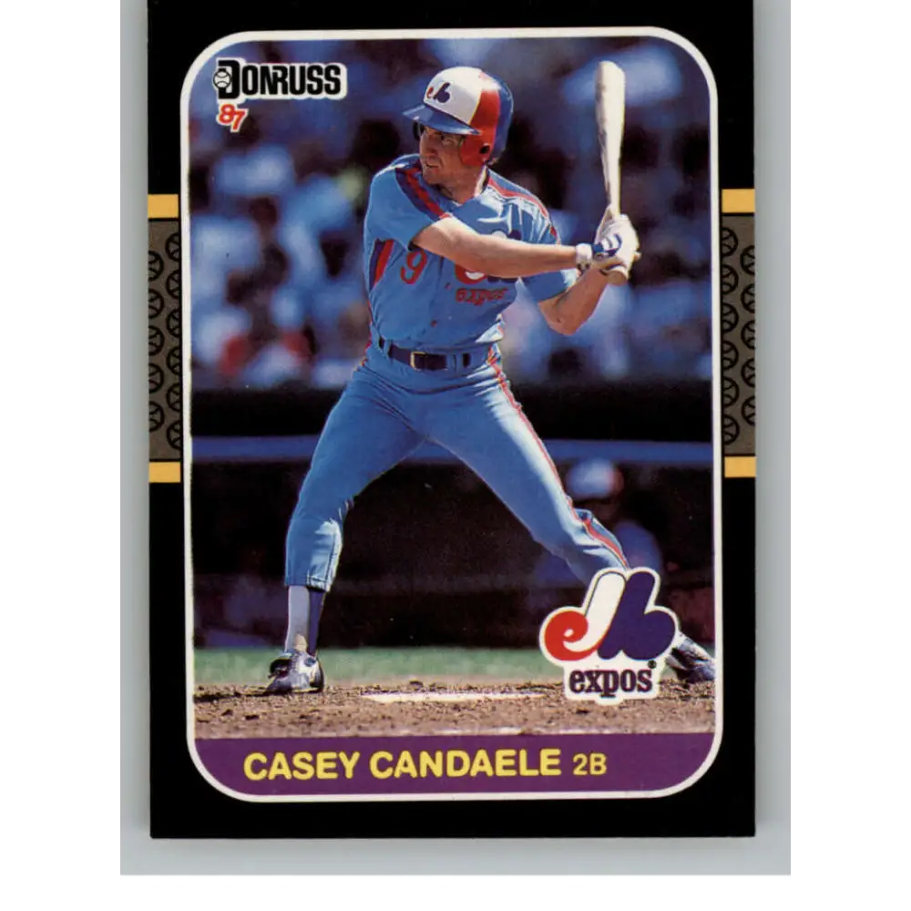 1987 Donruss #549 Casey Candaele EX Excellent RC Rookie Montreal Expos Baseball Card  Image 1
