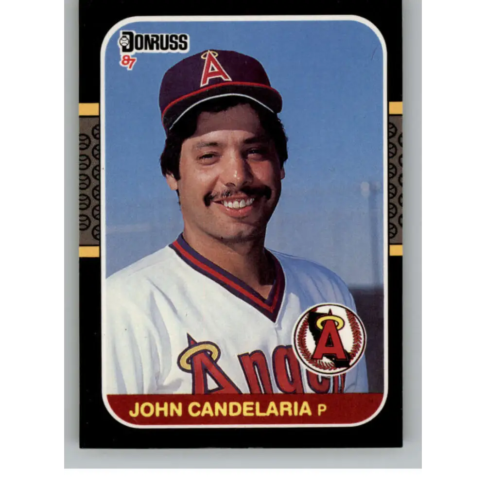 1987 Donruss #551 John Candelaria EX Excellent California Angels Baseball Card  Image 1